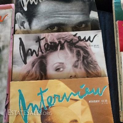 LOT 28 - VINTAGE INTERVIEW MAGAZINE COLLECTION