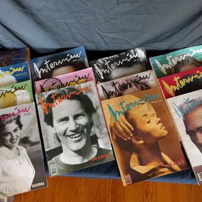 LOT 28 - VINTAGE INTERVIEW MAGAZINE COLLECTION