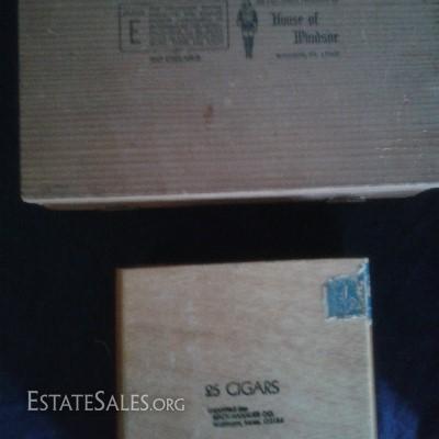 LOT 27 - VINTAGE CIGAR BOX COLLECTION