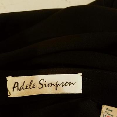 Vtg Couture Adele Simpson 1960's crepe sheath dress kitten bows/belt