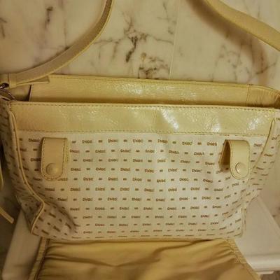 Chloe' Large shoulder bag leather/canvas also Diaper bag