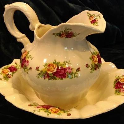 B1-5 Ironstone Pitcher with Matching Bowl