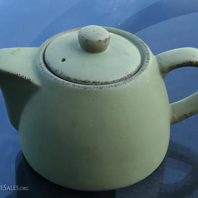Sage green tea pot 