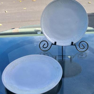 2 off white plates World Market 