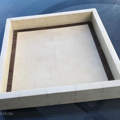 Ivory square tray