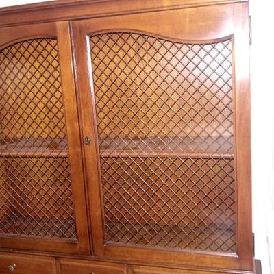 Antique Unusual Hutch /Cabinet With Screen