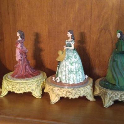 6 Franklin Mint Gone With The Wind Figurines