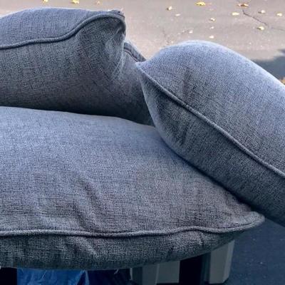3 grey pillows large size approx 16