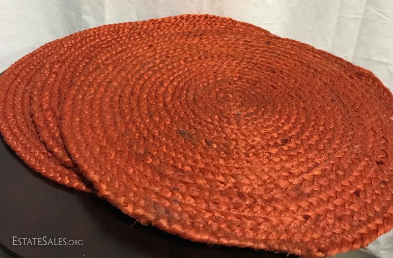 Rust Colored Round Placemats Estatesales Org