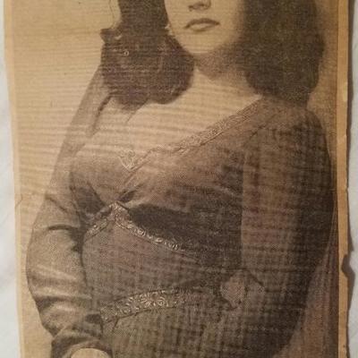 Vtg MGM Star Elaine Ravell Estate Best & Co 1950's full sweep dress/belt