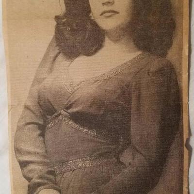 Vtg MGM Star Elaine Ravell Estate 1960 silk chiffon wiggle dress w/belt