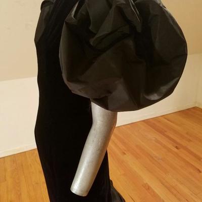 Vtg Victor Costa Bergdorf Goodman 5th Ave Runway Gown Velour/Taffeta Bow