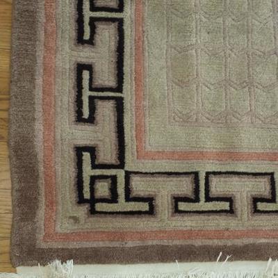 Wool Rug Pink and Almond color
