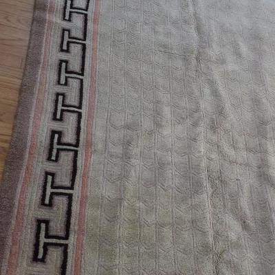 Wool Rug Pink and Almond color