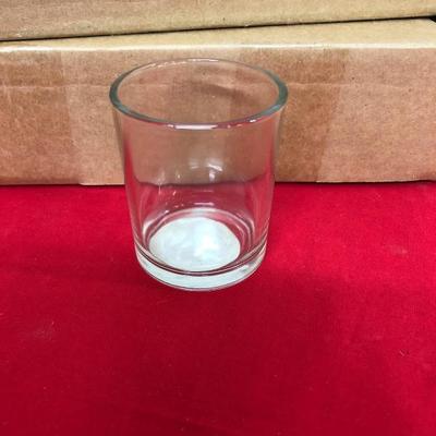 lot/24 Brand new Clear Glass Votive Candle Holders