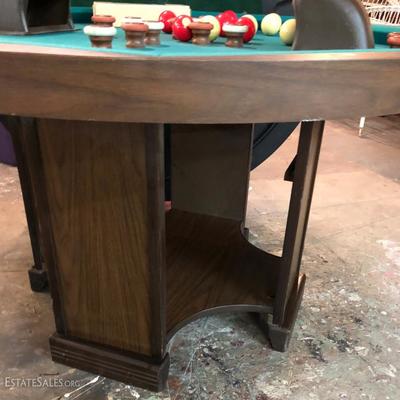Bumper Pool Table with Balls, Poker Table Top