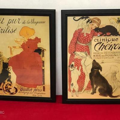 Pair of Antique Reproduction Posters