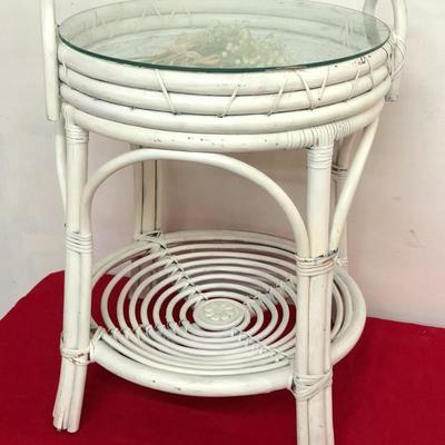 Rattan Display Table Serving Tray 