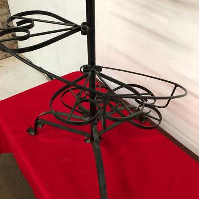 Spiral Wrought Iron Plant Stand