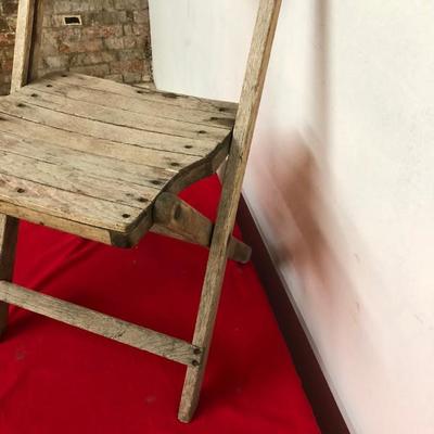 Vintage Wood Deck Chair