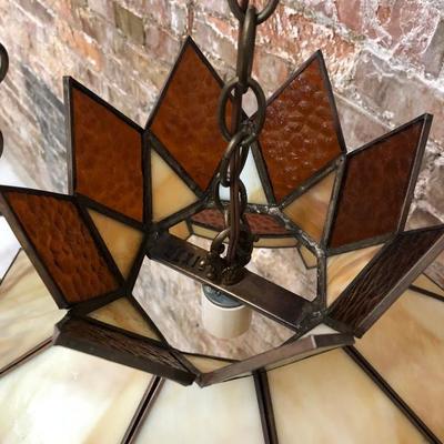 Stained Glass Swag Lamp 