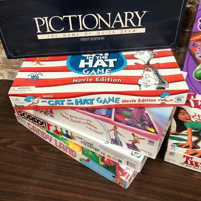 Lot of Games Twister Sorry! Candy Land Pictionary