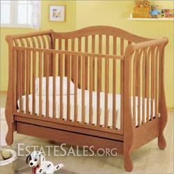 Pali Crib Toddler Bed W Mattress Linen Drawer Beneath Made In