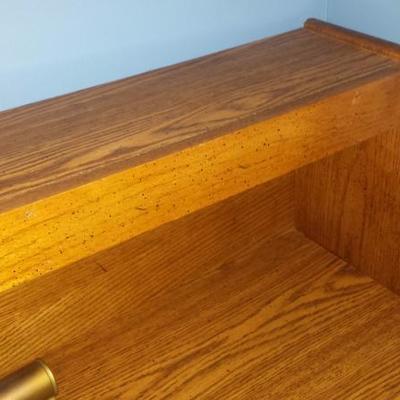 Kid Study table w/ drawers - Lea Furniture. Has hutch, hutch light