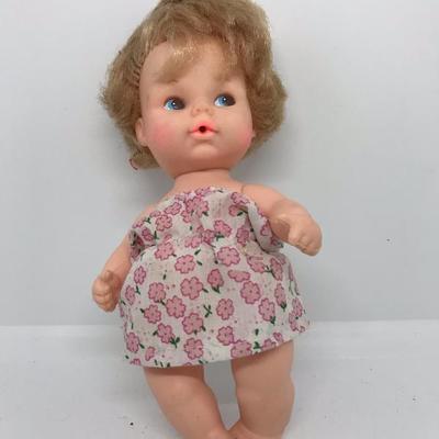 Lot 44 - small doll vintage with small flower dress
