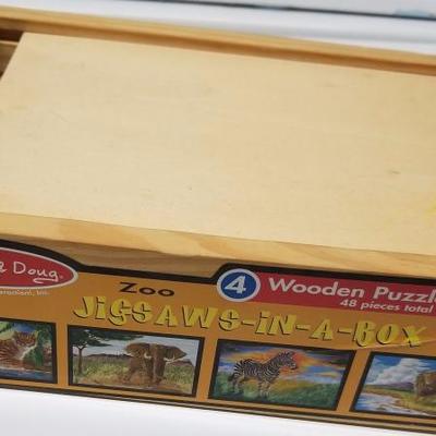 Melissa & Doug wooden puzzles (ages 3+)