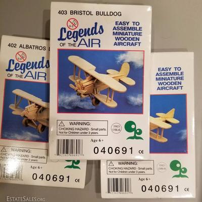 Wooden Aircraft Assembly Kit - 3 pcs