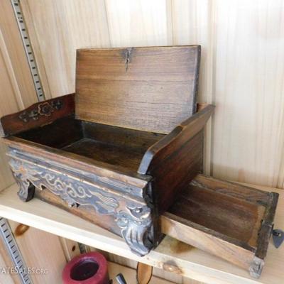 Gorgeous Antique Vanity Box Made with Exotic Wood