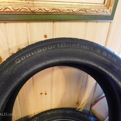 Set of Four 205/45 R-17 Continental ContiSport Contact Tires Includes Rims
