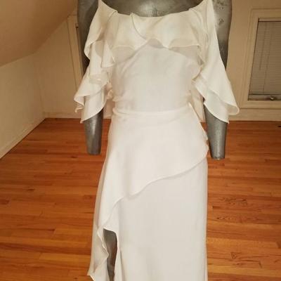 ASOS NWT  cold shoulder ruffled cami maxi dress