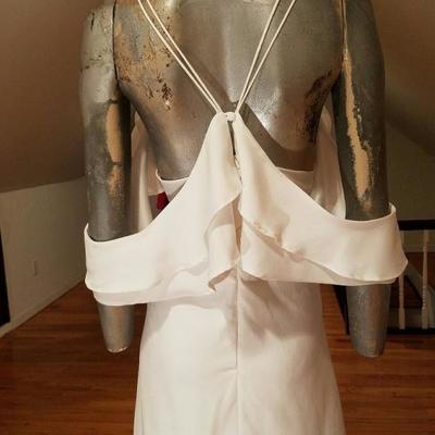 ASOS NWT  cold shoulder ruffled cami maxi dress