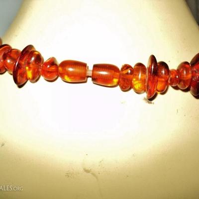 Vtg 1930's  Amber/Bakelite necklace  Estate find Russian