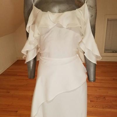 ASOS NWT  cold shoulder ruffled cami maxi dress