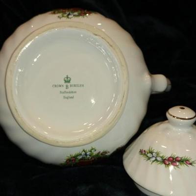 B2-7 Vintage Crown Burslem Teapot. Made in England