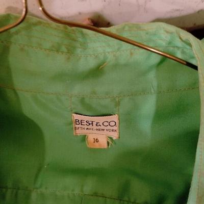 Vtg MGM Star Elaine Ravell Estate Best & Co 1950's full sweep dress/belt