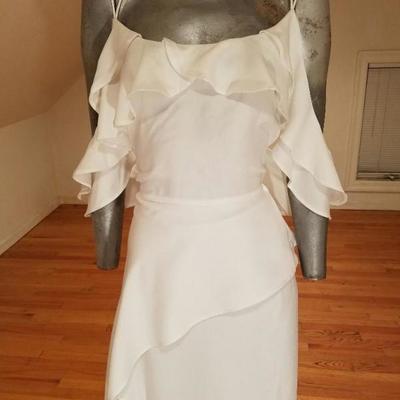 ASOS NWT  cold shoulder ruffled cami maxi dress