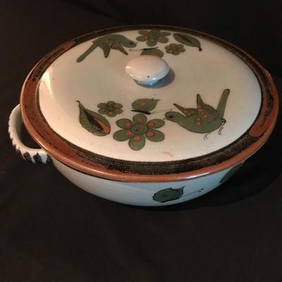 Lot 39 - Mexican Folk Art Covered Dish 
