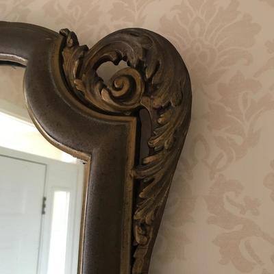 Lot 16 - Ornate Antique Mirror 