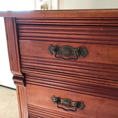 Lot 114 - Antique 3-Drawer Dresser 
