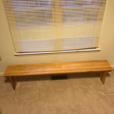 Lot 47 - Poplar Wood Bench/Shelf 