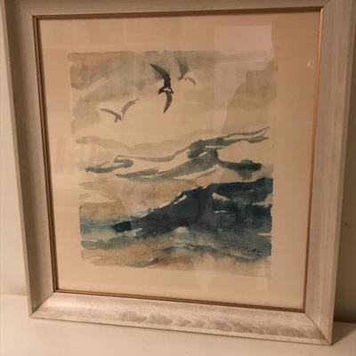 Lot 45 - Seascape Watercolor Painting 