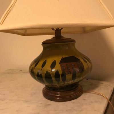 Lot 43 - Hand Painted Lamp 