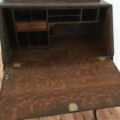 Lot 13 - Antique Drop-Front Secretary Desk 
