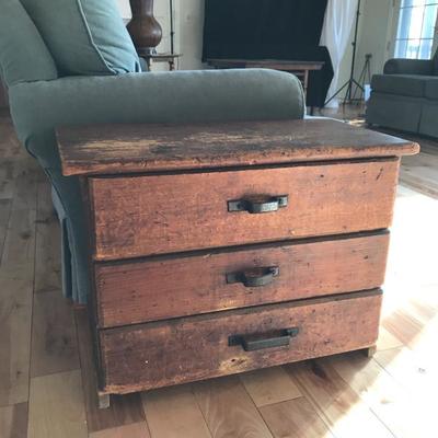 Lot 2 - Rustic End Table/Small Dresser