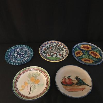  Lot 55 - 5 Mexican Style Plates 