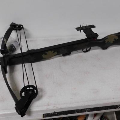 PSE Crossbow with Quill and Arrows